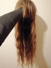 EASIHAIR-Peluca de cabello sintético para mujer, cabellera artificial ondulado con flequillo, largo, color marrón, de alta densidad, para Cosplay, resistente al calor