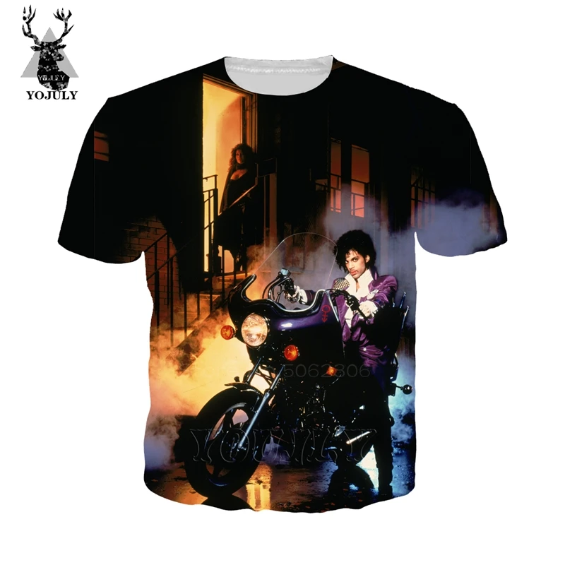 

Prince Rogers Nelson t shirt new funny men's 3D print singer T-Shirts fashion Hip Hop O-neck streetwear tops stranger things 521