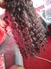 MalaikaDeep-pelucas de cabello humano rizado con encaje Frontal, 13x4, ondas profundas, Bob corto, brasileño, Wig180 %