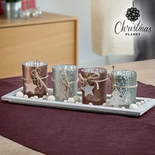 Центральный Рождественский подсвечник Рождественская планета BigBuy Рождество