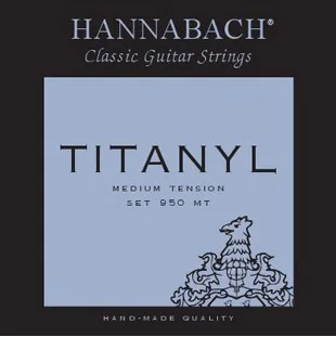 

950MT TYTANIL Set strings for classical guitar титанил/silver plated Hannabach