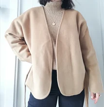 Cárdigan corto de lana de tótem, chaqueta con cinturón en forma de arco en forma de si, con cintura ajustada