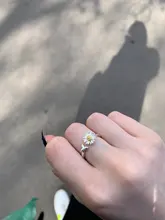 Anillos de apertura elegantes de margaritas y flores para mujer, anillos ajustables de dedo de compromiso para fiesta de boda, joyería con estilo, regalo