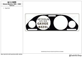 

Interior lining for Nissan Maxima 1995-1999. Set L1405.