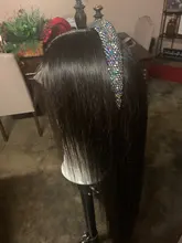 Luvin 28 30 32 34 40 pulgadas brasileño recto de la armadura del pelo 3 4 mechones con 13x4 de encaje Frontal y cierre Remy 100% cabello humano