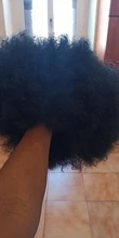 QQXCAIW 200g Super Big  Short Culry Cosplay Party Black Dance Afro Wigs Synthetic