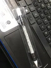 Pluma de escultura de silicona para manicura, herramienta de punto de manicura acrílica de doble punta de 2 formas para esculpir, pintura artesanal, purpurina, diamantes de imitación, 1 ud.