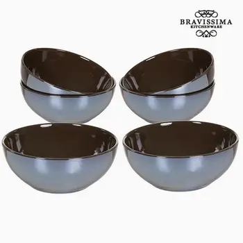 

Set of bowls China crockery Brown (6 pcs) - Kitchen's Deco Collection by Bravissima Kitchen