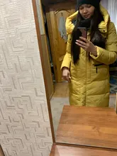 Women Jacket Collection Winter Parka Windproof Coat-Length New MIEGOFCE Contrast-Design