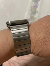 Correa de acero inoxidable para Apple Watch, banda de 44mm y 40mm para iWatch de 42mm/38mm, pulsera de Metal de mariposa para Apple watch serie 5 4 3 se 6