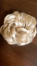 Bicicleta con sintético Flexible moño para el cabello rizado cabello moño elástico sucio ondulado Scrunchies abrigo de cola de caballo de pelo banda Exte