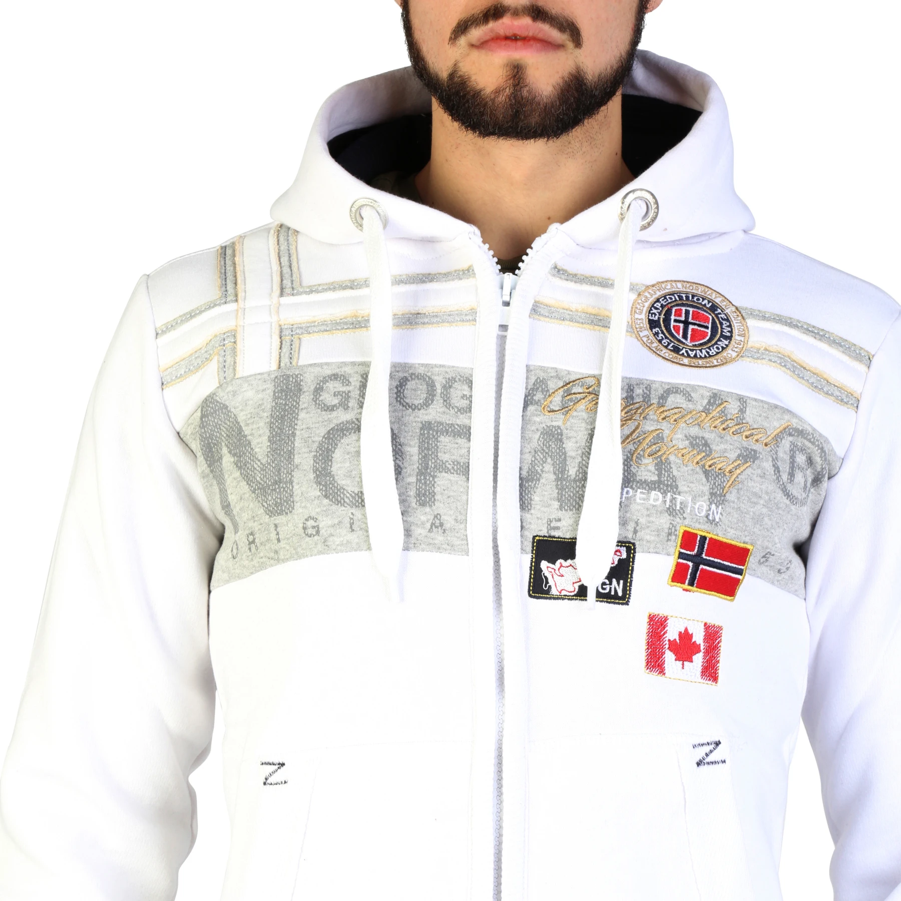 Geographical Norway Garadock_man белый 97309. Цвет: белый, размер: MGeographical Norway8050750398485