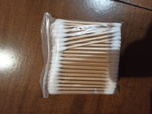 Wood Makeup Cotton-Swabs Ears Cleaning Women Nose Disposable Double-Head 100pcs/Bag