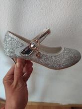 Zapatos de cuero para niña, zapatos de vestir de boda para niña, zapatos de baile de princesa Elsa con lazo, Sandalias planas informales para niña 2020