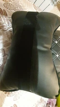 Almohada de cuello para coche, reposacabezas de cuero genuino, diseño de protección de seguridad, soporte de descanso, color negro, accesorios de seguridad para automóviles, Uds.