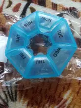 Medicine-Box Storage-Cases Pills-Organizer Jewelry Vitamin Food-Grade Round Plastic 7-Days