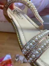 Sandalias de princesa con diamantes de imitación para niñas pequeñas, zapatos de verano, a la moda