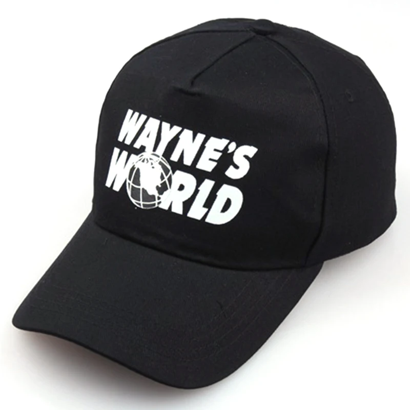 Женская Мужская модная бейсбольная кепка WAYNE'S WORLD с принтом, хлопковая регулируемая бейсболка, крутая летняя сетчатая Кепка