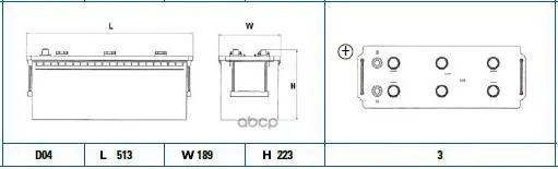 Аккумулятор Exide Heavy 12v 140ah 800a 36.86kg EXIDE арт. EG1403