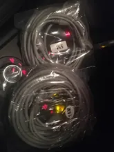 MISECU 30m/20m/15m/10m/5m RJ45 + DC 12V de potencia Cable Lan Cables de red para CCTV Cámara IP de red