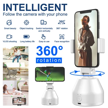 

Automatic Tracking Phone Stabilizer Black Intelligent Tracking Stand Durable Social Software Handheld Gimbal Taking Pictures