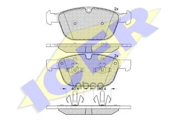 181920_колодки Дисковые Передние! Volvo Xc60 10# Icer 181920 Icer арт. 181920