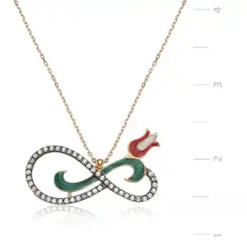 

KUTAYDAN 925 Sterling Silver Infinity Tulip Lady Necklace