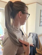 Extensión de cabello de cola de caballo, peluca recta rizada, sintético largo envolvente, cola de poni falsa, rubia, Afro