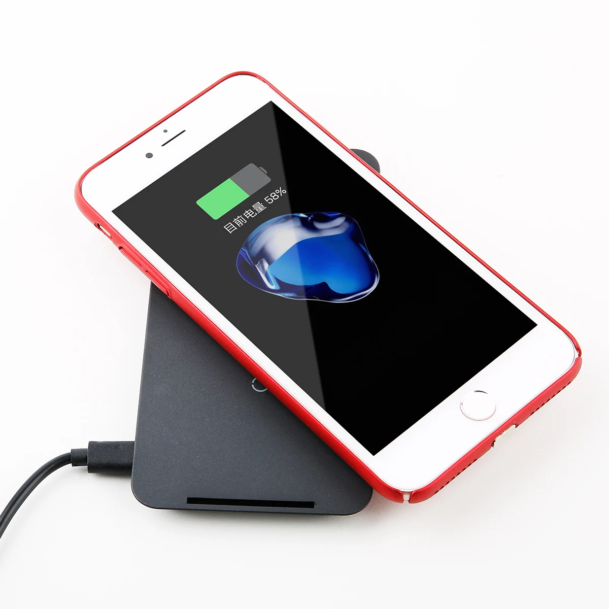 Приемник для беспроводной зарядки Baseus Microfiber Wireless Charging Receiver For iPhone WXTE-A01(Черный