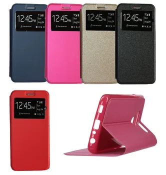 

Stand case for LG Q60 Book soporte with window window colores Blue, Red, Pink, Black, Gold Tone