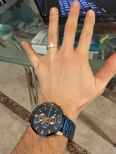 Reloj de pulsera de acero inoxidable para hombre, cronógrafo multifunción con calendario, resistente al agua, de marca superior, color azul sólido, nuevo, 2020