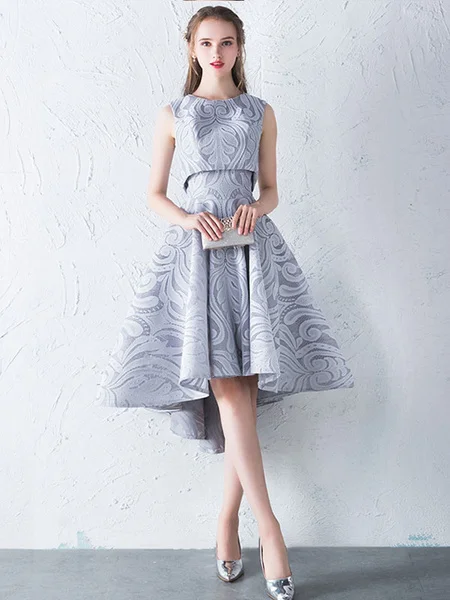 light grey homecoming dresses