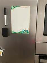 Pizarra magnética A5 para escribir, pizarra con imanes para nevera, tablero de mensajes borrable, horario diario de oficina y hogar, para hacer lista