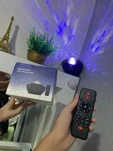 Bluetooth Projector Light-Decor Night-Light Starry Sound-Activated Water Wave Music Usb Led