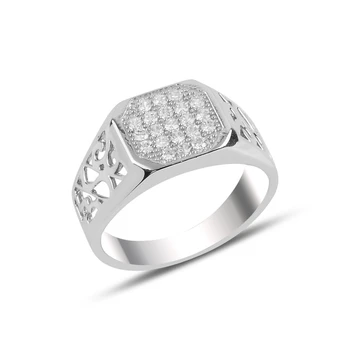 

Silver 925 Sterling Zircon Stone Ring