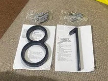 127mm Floating House Number Letters Big Modern Door Alphabet Home Outdoor 5 in.Black