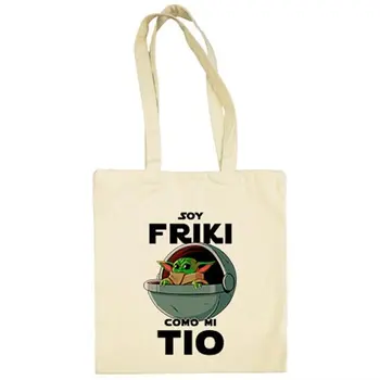 

Cloth bag I'm geeky as my uncle illustration baby yoda