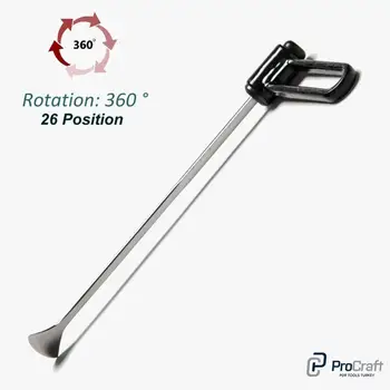 

ProCraft Whale Tail Adjustable Ratchet Handle Head:35x300mm set Auto Car body repair tools bonnet tools door tools fender tools