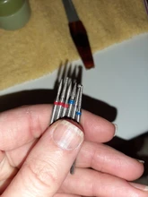Juego de brocas de diamante para uñas, cortadores de manicura, piedra de cerámica de silicona, fresa eléctrica para máquina de manicura y pedicura, 6/7
