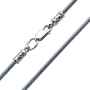 

Lace fabric, color gray, silver 925, thickness 2mm, Rufina