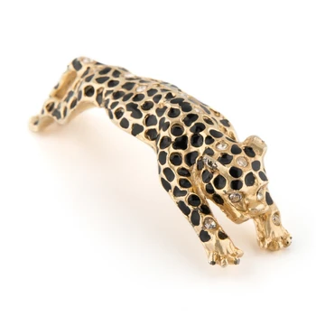 

Vintage shoulder brooch "Leopard"