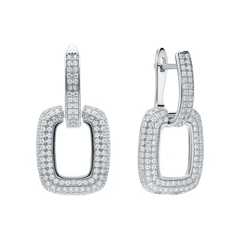 

Silver earrings with cubic zirconium sunlight sample 925