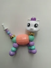 Pulsera de animal de transformación DIY para niños y niñas, brazalete elástico de unicornio, regalo de joyería creativo