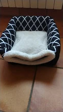 Cama para perros, gatos, cama blanda cama perrera casa cueva cama de saco para dormir Pad tienda mascotas invierno cálido y acogedor camas 2 tamaño L XL 2 colores