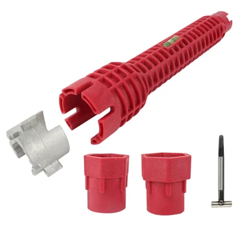 

8 In 1 Faucet And Sink Installer Multifunctional Wrench Tool For Kitchen Bathroom Water Pipe Wrench Ratchet Socket Wrench Set