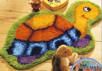 

0014352-pn mat (carpet technique) vervaco 'tortoiska' 70x45 cm