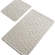 Коврики для ванной, Нескользящие, Противоскользящие коврики, Нескользящие, Нескользящие, материал хлопок, 2 дюйма, набор, 60X100 см-50X60 см