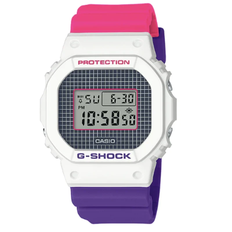 Оригинальные Водонепроницаемые цифровые часы Casio унисекс модные с силиконовым