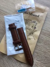 Correa de reloj de cuero genuino, 18mm, 20mm, 22mm, negro, marrón, rojo, de cuero de vaca, correa de apertura rápida, accesorios para reloj