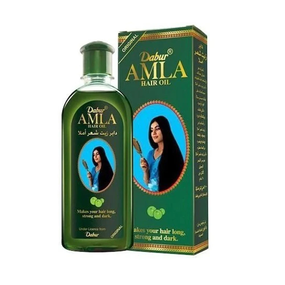 Натуральное масло для ухода за волосами Dabur Amla 200 мл. Укрепляет кожу головы
